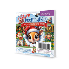 Festive Peeping Pals Square Pocket Pad-1