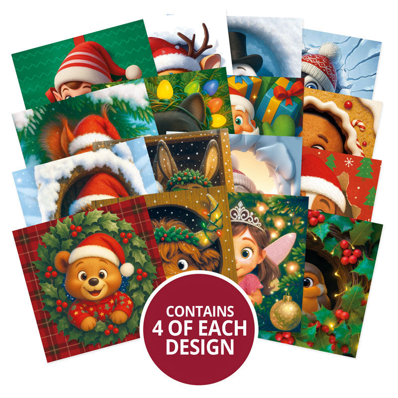 Festive Peeping Pals Square Pocket Pad-2