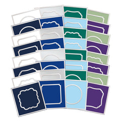 Festive Square Pocket Pad Apertures - Stunning Silver-1