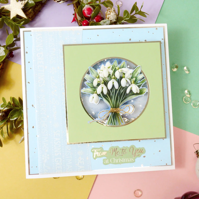 Festive Square Pocket Pad Apertures - Stunning Silver-3