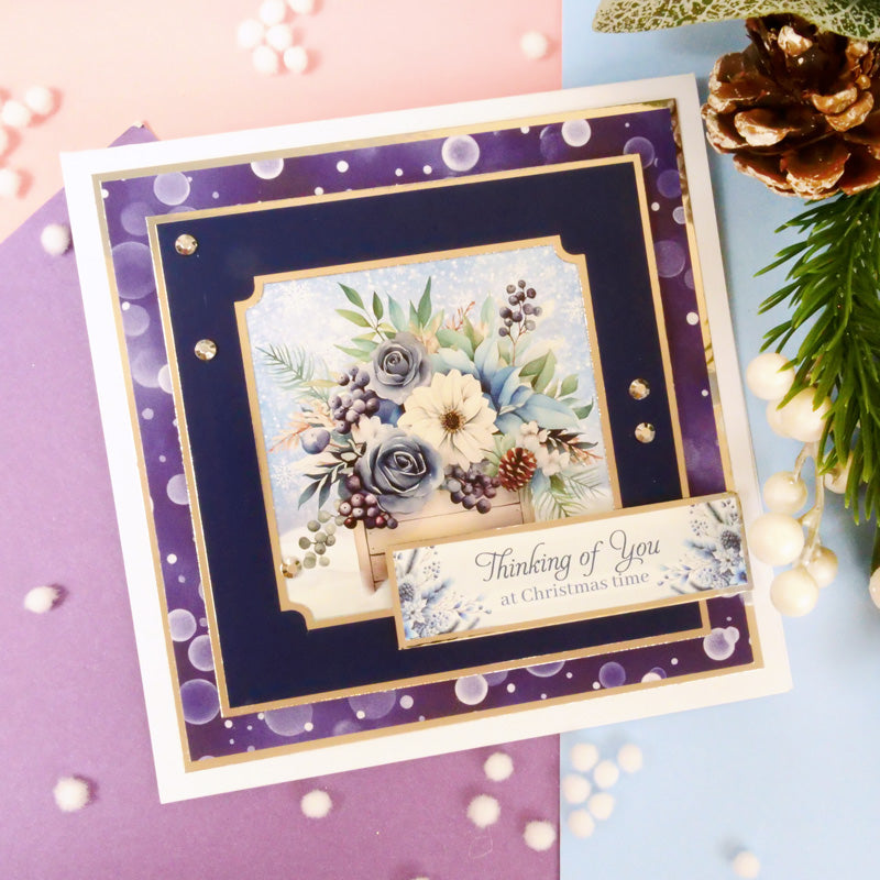 Festive Square Pocket Pad Apertures - Stunning Silver-5