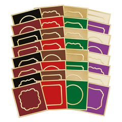 Festive Square Pocket Pad Apertures - Rich Gold-1