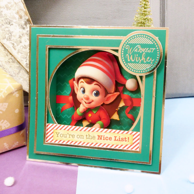 Festive Square Pocket Pad Apertures - Rich Gold-3