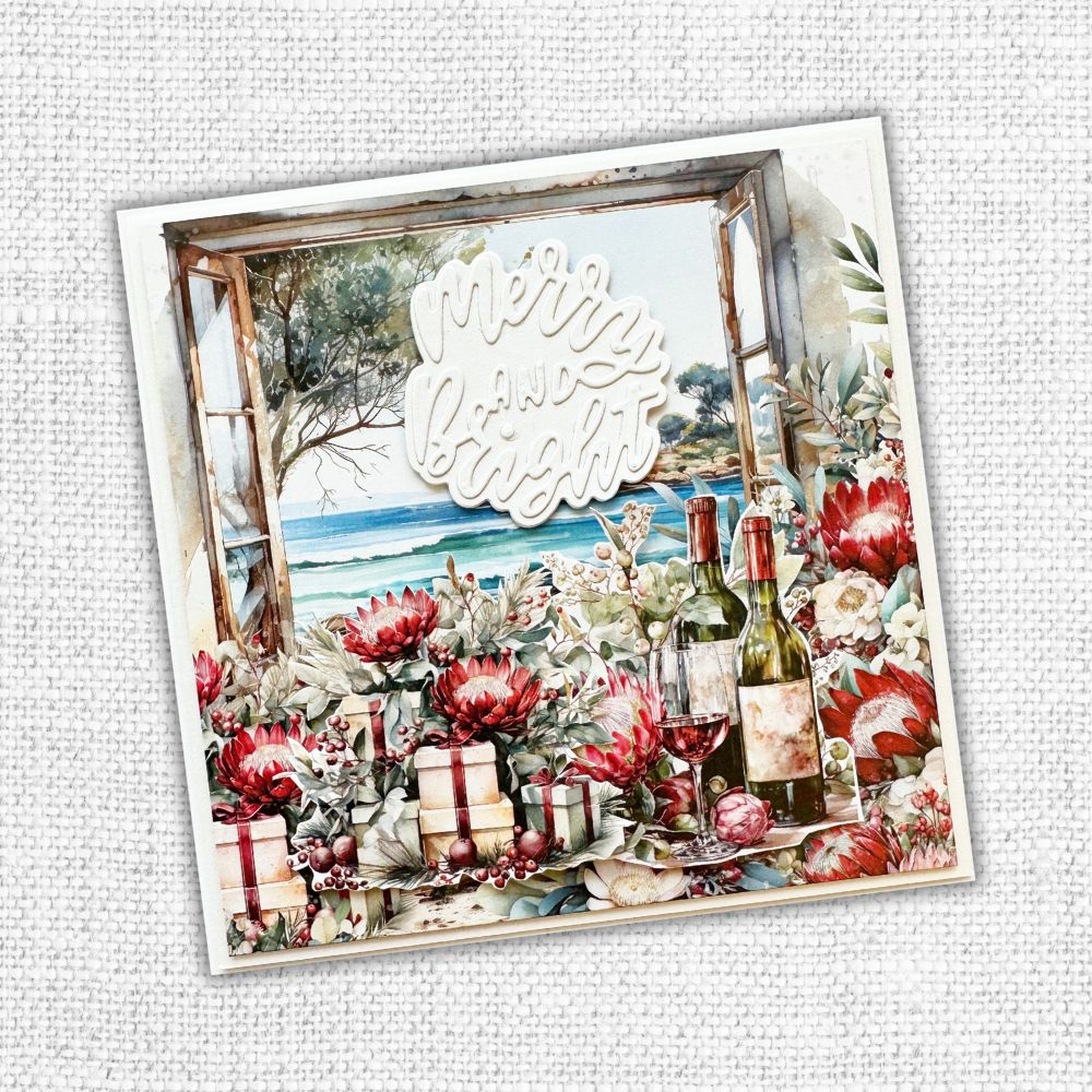 Merry and Bright Layered Script Metal Cutting Die 30219-2