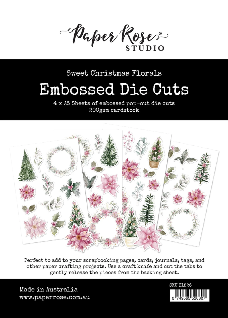 Sweet Christmas Treats Florals Embossed Die Cuts 31226-1
