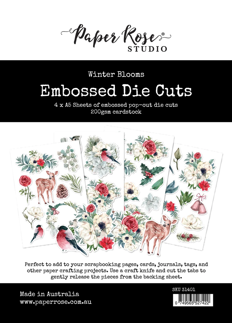 Winter Blooms Embossed Die Cuts 31401-1