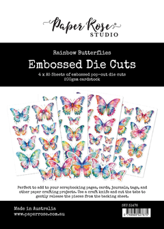 Rainbow Garden Butterflies Embossed Die Cuts 31476-1