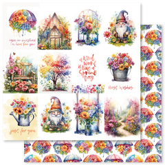 Rainbow Garden A 12x12 Paper (12pc Bulk Pack) 31485-1