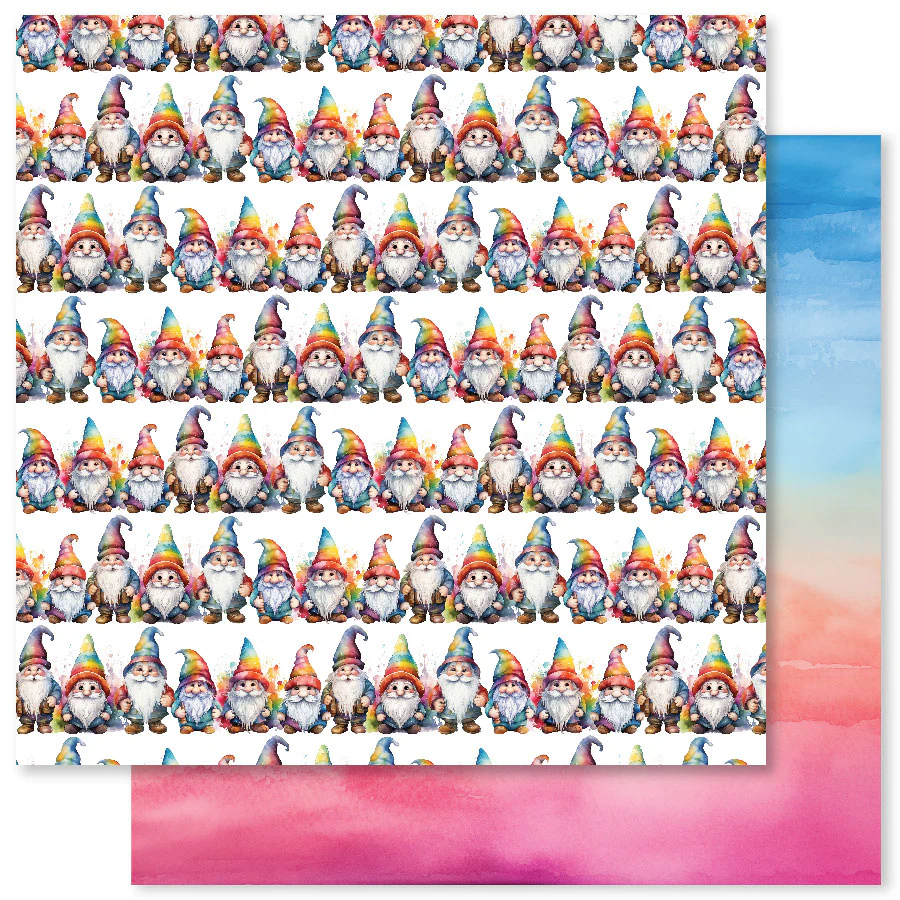 Rainbow Garden Basics A 12x12 Paper (12pc Bulk Pack) 31512-1