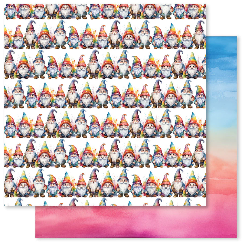 Rainbow Garden Basics A 12x12 Paper (12pc Bulk Pack) 31512-1
