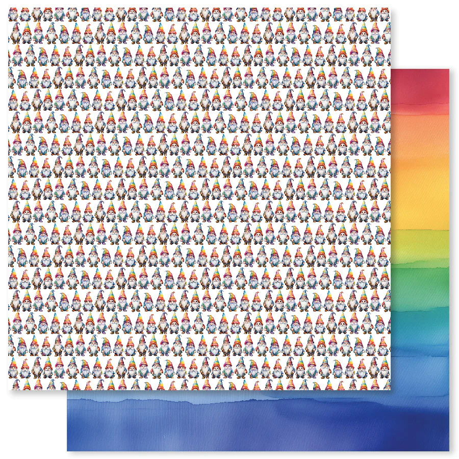 Rainbow Garden Basics E 12x12 Paper (12pc Bulk Pack) 31524-1