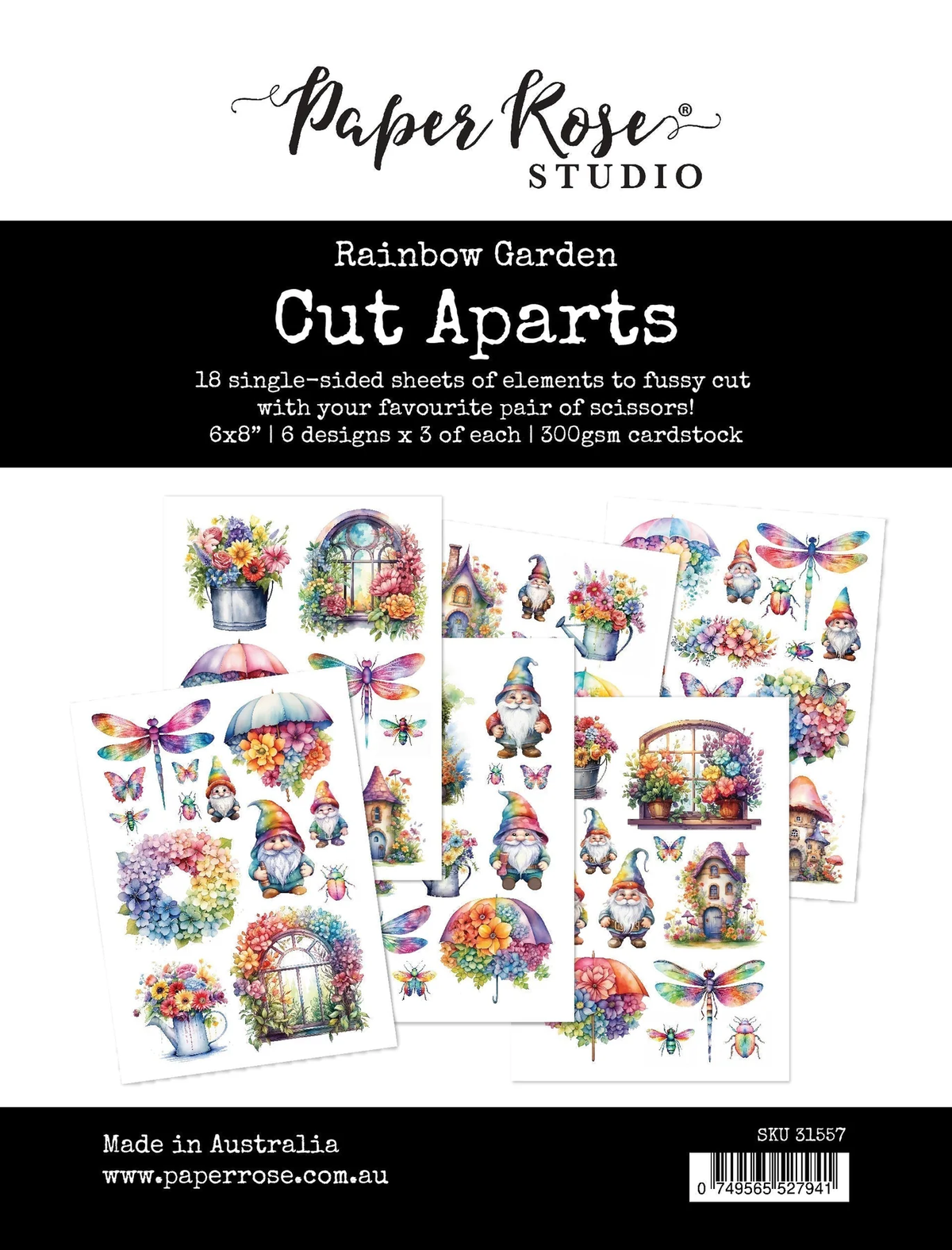 Rainbow Garden Cut Aparts Paper Pack 31557-1
