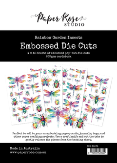 Rainbow Garden Insects Embossed Die Cuts 31575-1