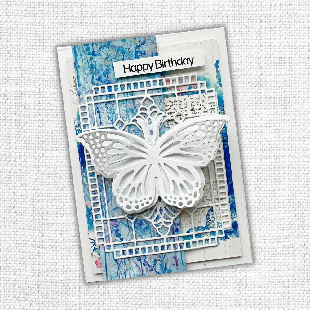 Troquel de metal grande Alora Layered Butterfly 31623-3