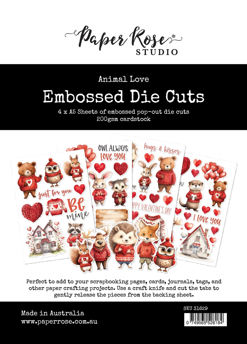 Animal Love Embossed Die Cuts 31629-1