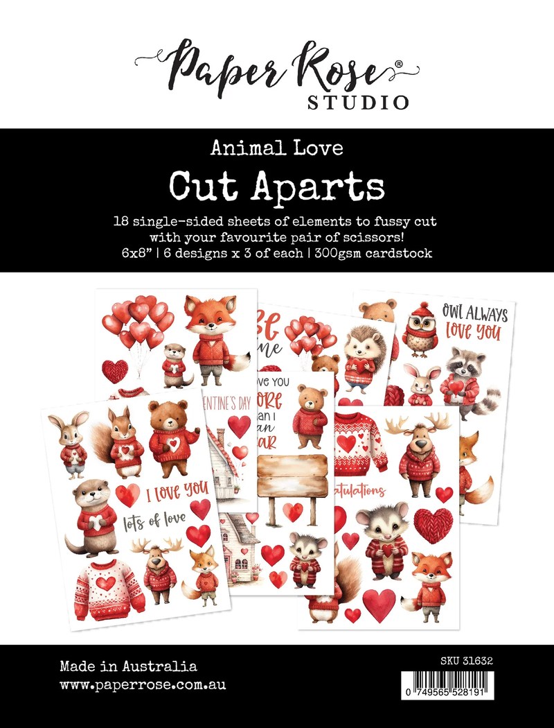 Animal Love Cut Aparts Paper Pack 31632-1