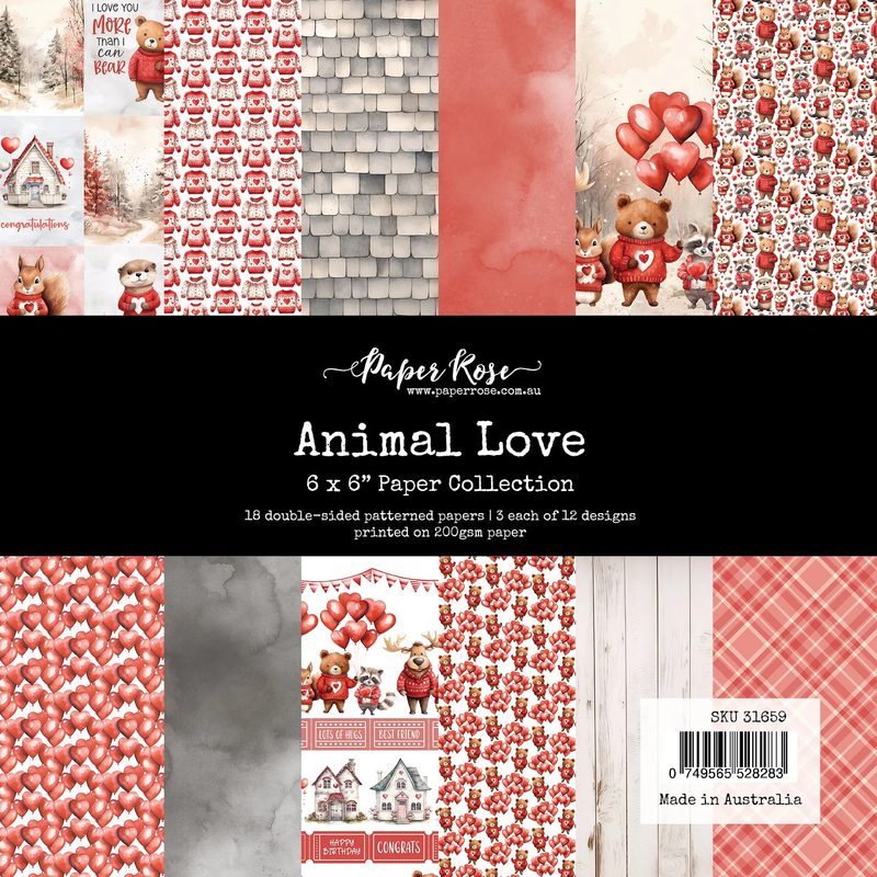 Animal Love 6x6 Paper Collection 31659-1