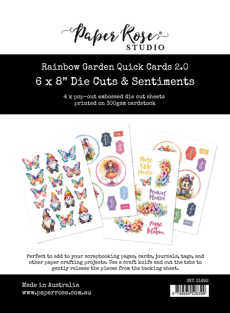 Rainbow Garden 2.0 6x8" Die Cuts & Sentiments 31692-1
