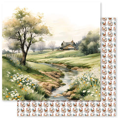 Farmhouse Friends Backgrounds B 12x12 Paper (12pc Bulk Pack) 32007-1