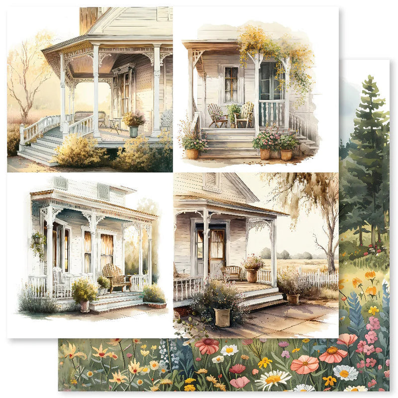 Farmhouse Friends Backgrounds C 12x12 Paper (12pc Bulk Pack) 32010-1