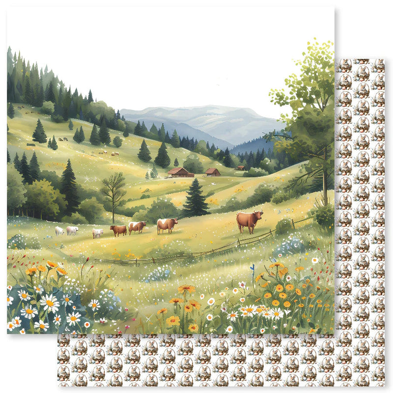 Farmhouse Friends Backgrounds F 12x12 Paper (12pc Bulk Pack) 32019-1
