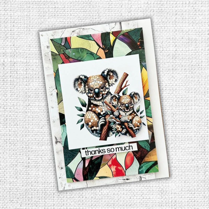 Collection de papiers 30x30 cm Animaux de la Jungle 32079-3