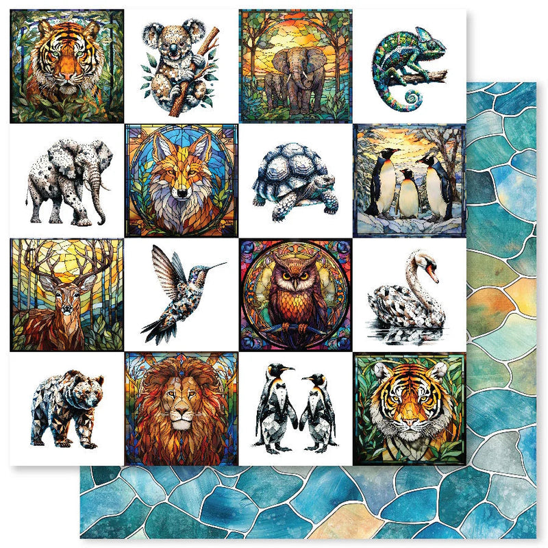 Animal Kingdom A 12x12 Paper (12pc Bulk Pack) 32082-1