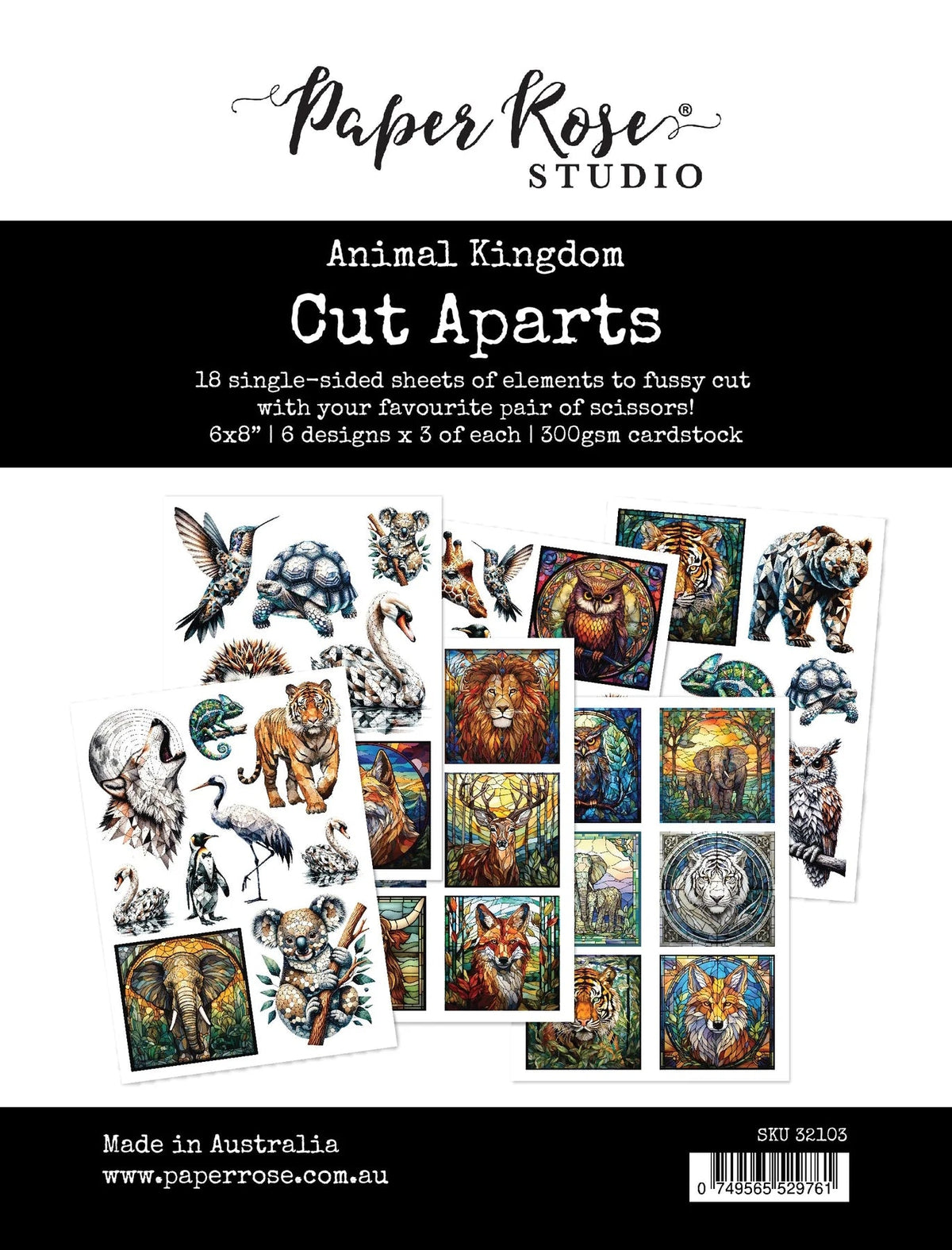Animal Kingdom Cut Aparts Paper Pack 32103-1