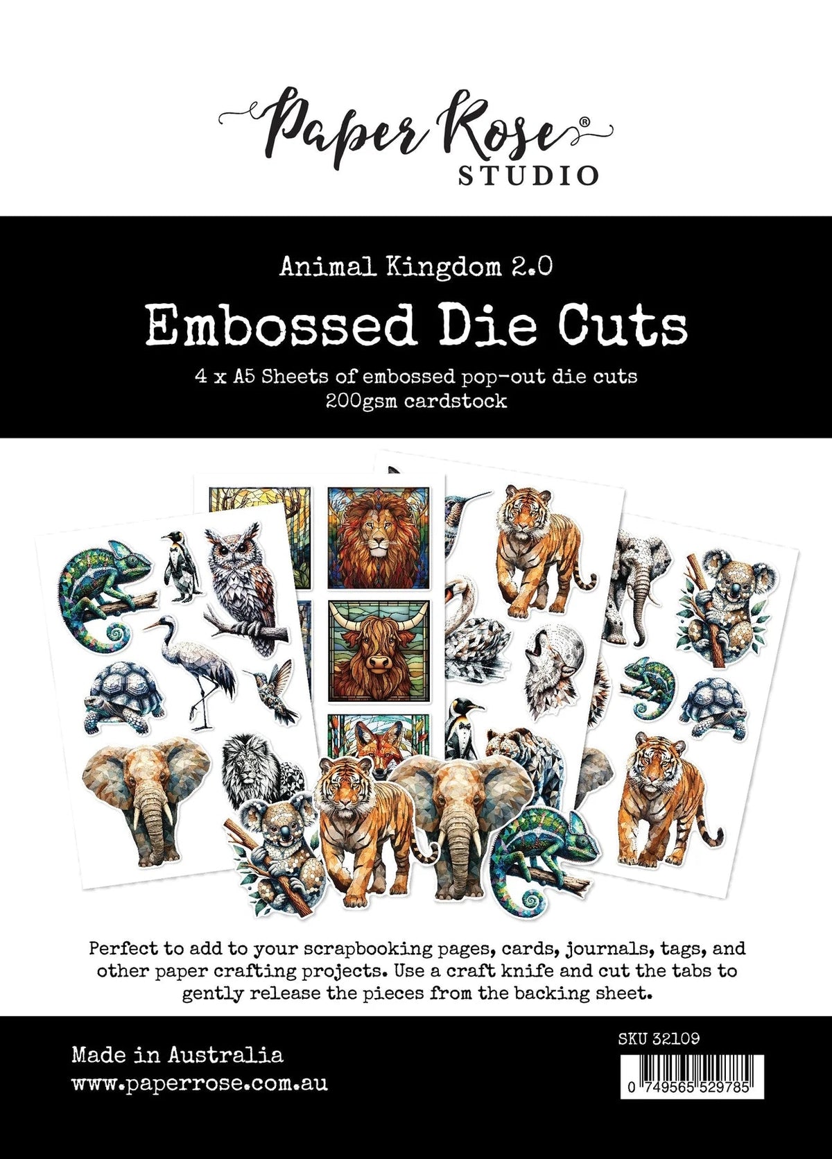 Animal Kingdom 2.0 Embossed Die Cuts 32109-1