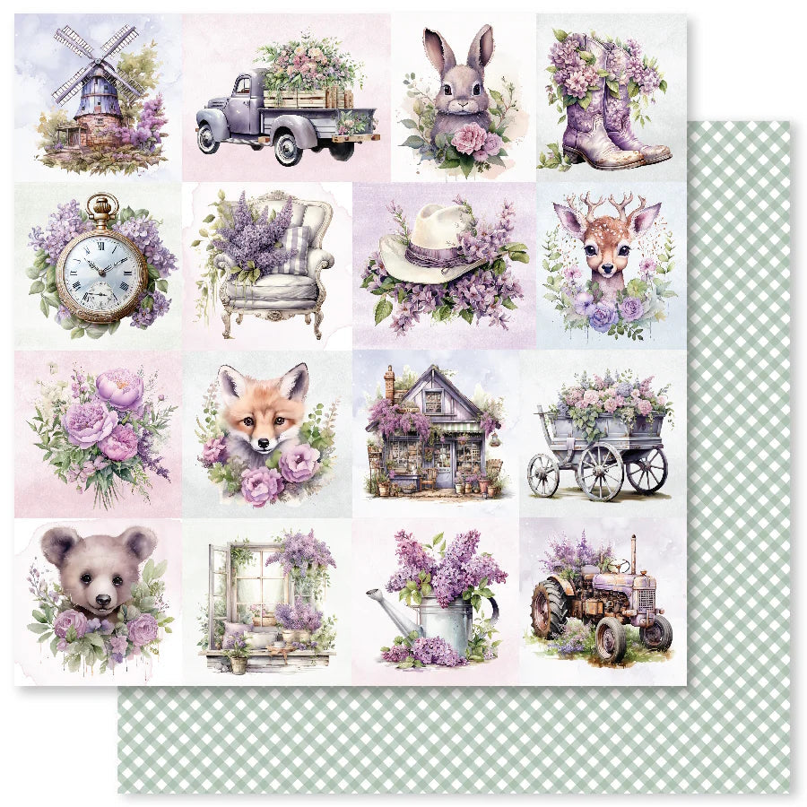 Lavender & Roses A 12x12 Paper (12pc Bulk Pack) 32166-1