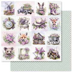 Lavender & Roses A 12x12 Paper (12pc Bulk Pack) 32166-1