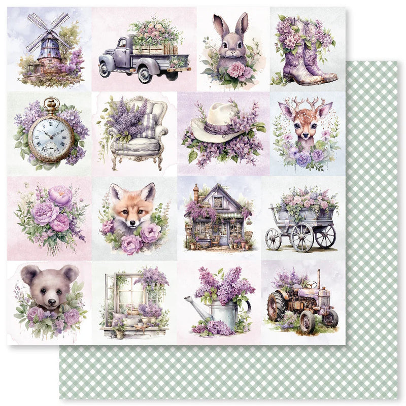 Lavender & Roses A 12x12 Paper (12pc Bulk Pack) 32166-1