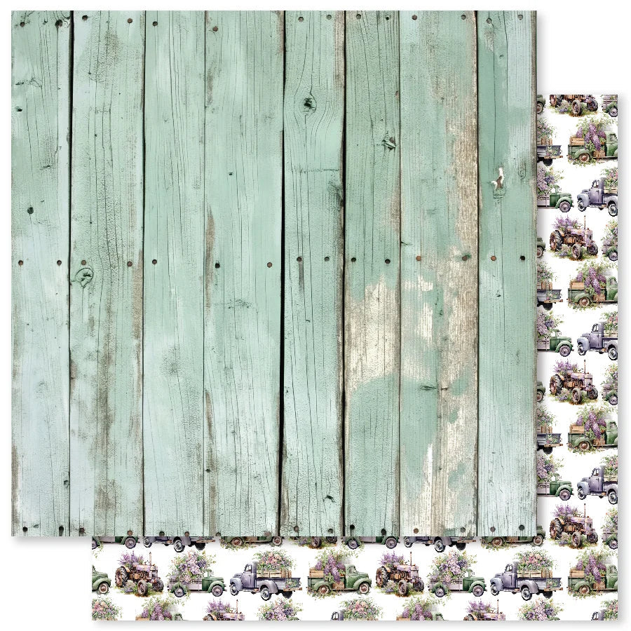 Papier Lavande et Roses J 30x30 cm (Lot de 12) 32175-1