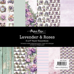 Collection de papiers 15x15 Lavande & Roses 32184-1