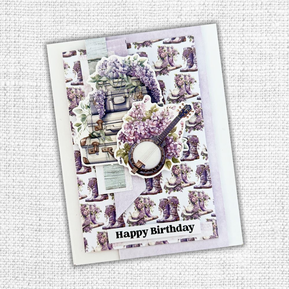 Lavender & Roses Ephemera Embossed Die Cuts 32193-4