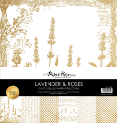 Lavender & Roses - Gold Foil 12x12 Paper Collection 32220-1