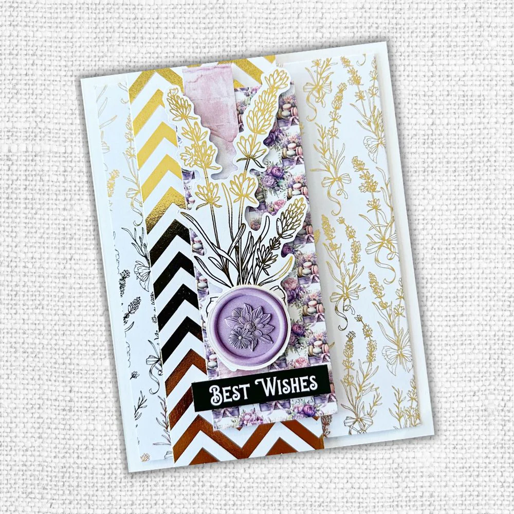 Lavender & Roses - Gold Foil 6x6 Paper Collection 32241-5