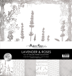 Lavender & Roses - Silver Foil 12x12 Paper Collection 32244-1