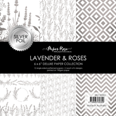 Lavender & Roses - Silver Foil 6x6 Paper Collection 32265-1