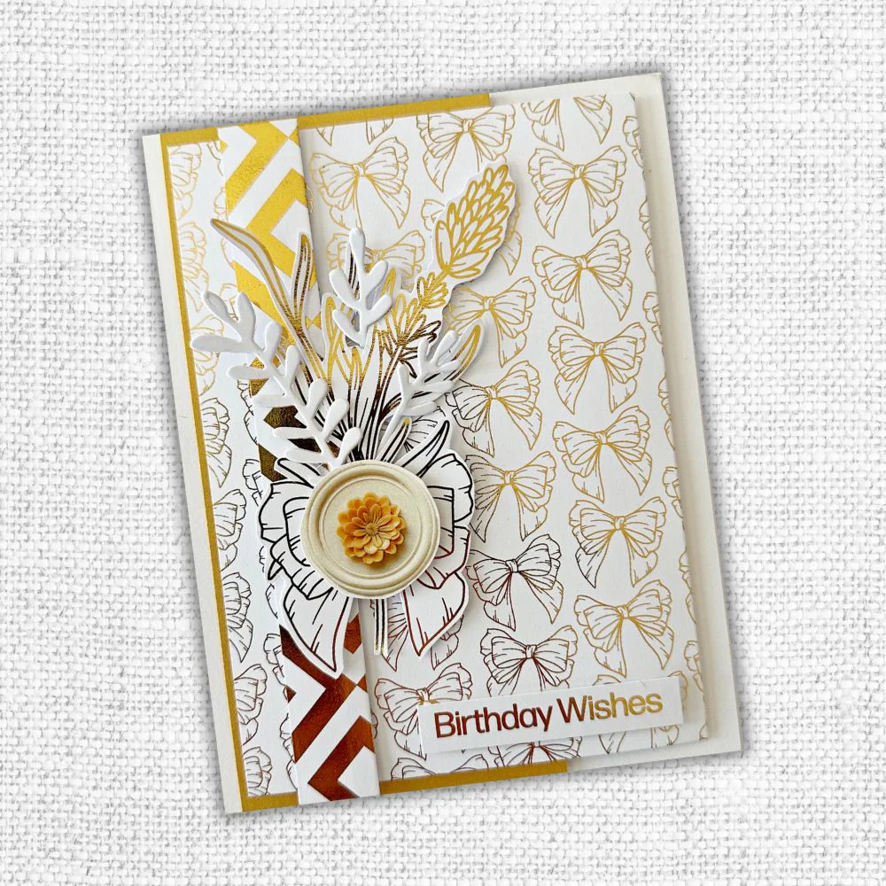 Lavender & Roses - Gold Foil Die Cuts 32271-2
