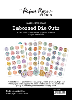 Lavender & Roses Wax Seals Embossed Die Cuts 32283-1
