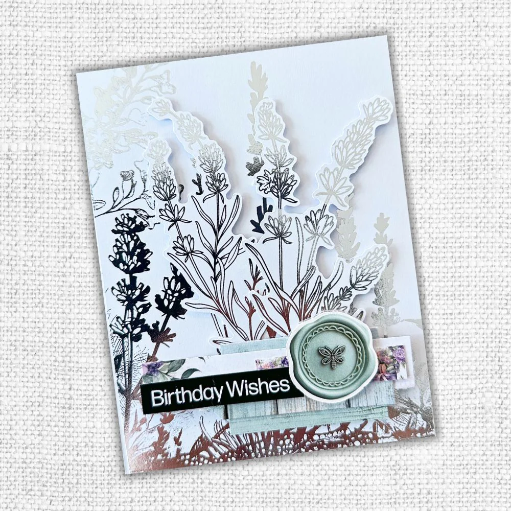 Lavender & Roses Wax Seals Embossed Die Cuts 32283-3