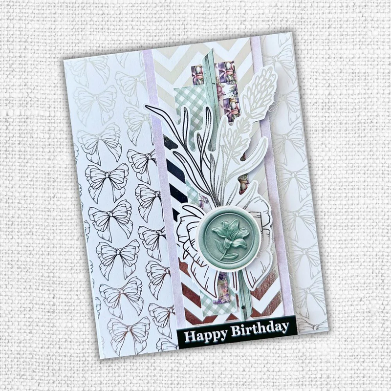 Lavender & Roses Wax Seals Embossed Die Cuts 32283-7