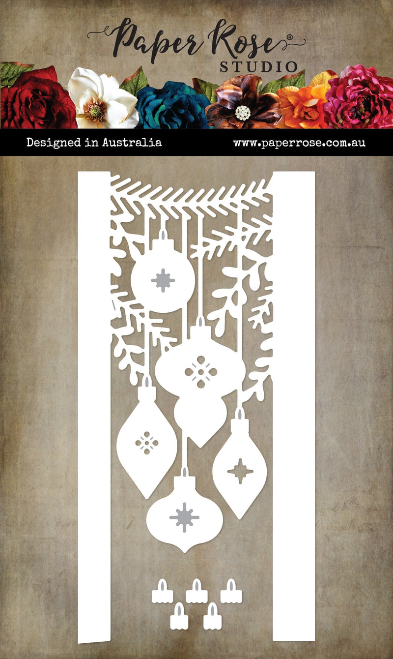 Hanging Christmas Ornaments Border Die 32448-1