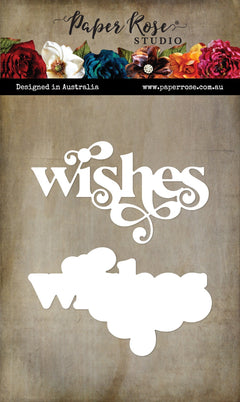 Fancy Script Layered Wishes Die 32457-1