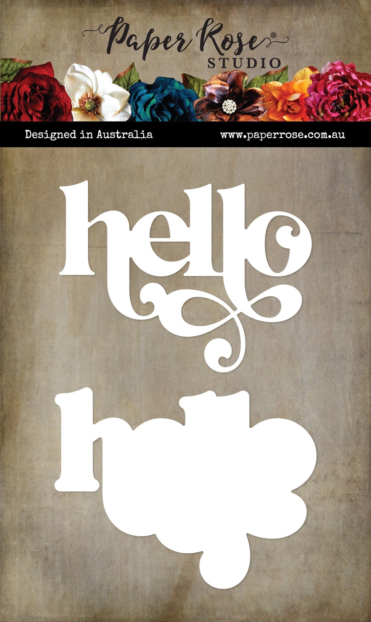 Fancy Script Layered Hello Metal Cutting Die 32478-1
