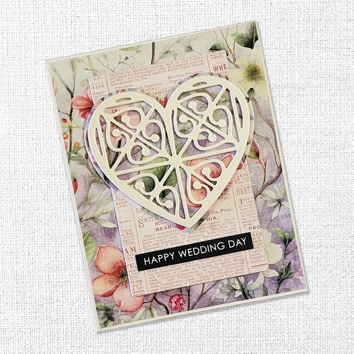 Patterned Heart Metal Cutting Die 33873-2