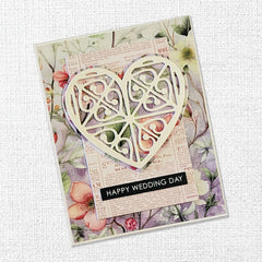 Patterned Heart Metal Cutting Die 33873-2