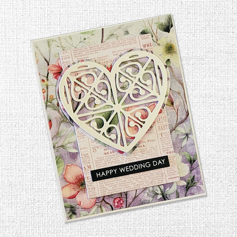 Patterned Heart Metal Cutting Die 33873-2
