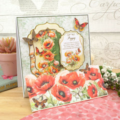Pretty Poppies 8" x 8" Paper Pad-4
